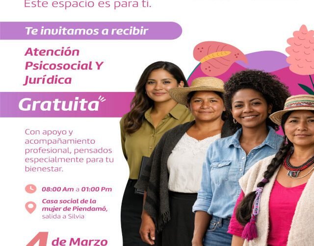 💜 «Mujer, no estás sola»: Cauca fortalece canales de atención psicosocial y jurídica para proteger tus derechos