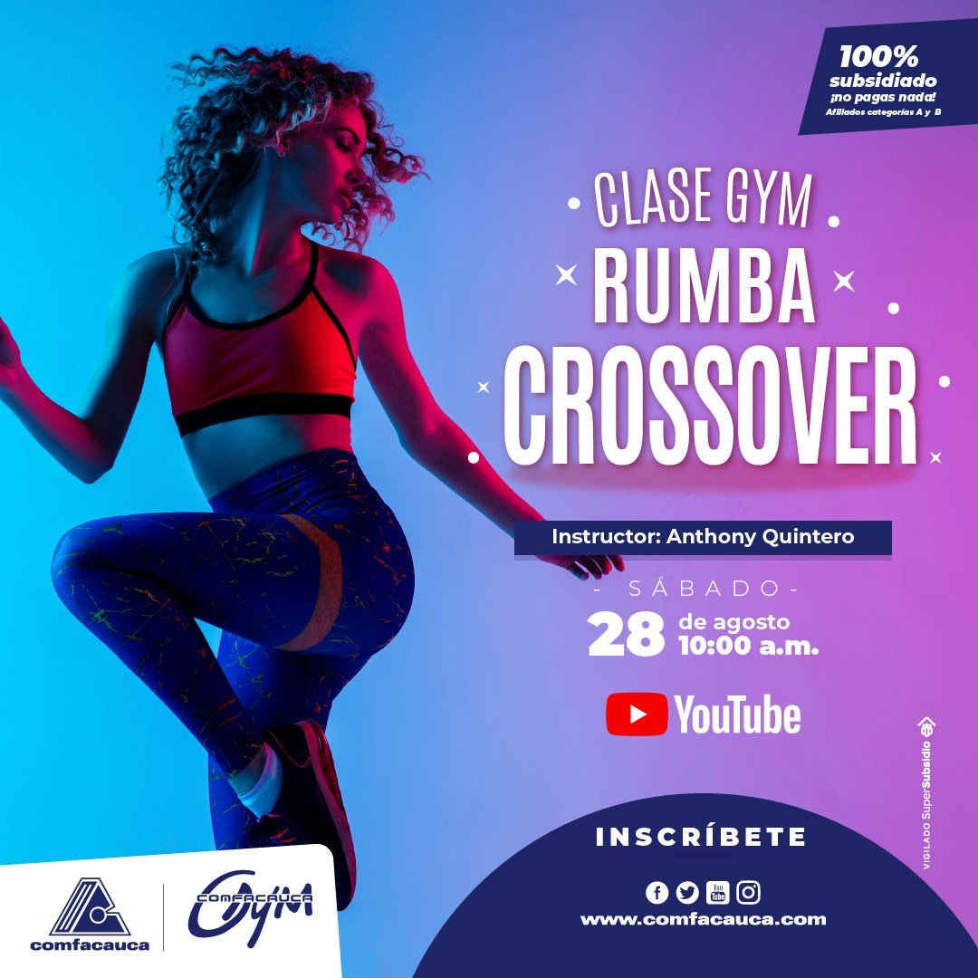 Clase gym comfacauca Agosto 28 de 2021