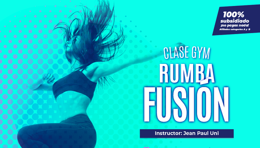 Libérate del estrés, clase gym rumba fusión próximo 25 de septiembre