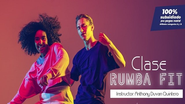 Motívate a ser parte  de la clase rumba FIT