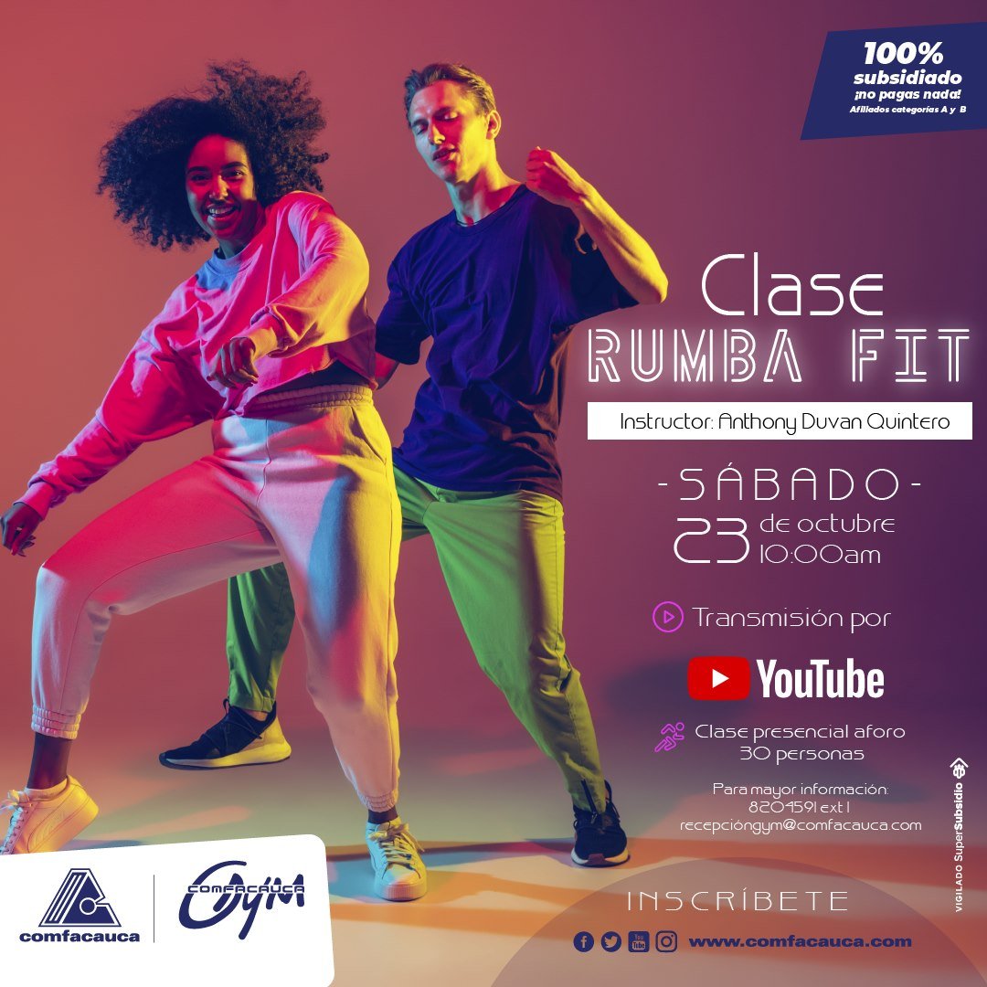 Clase rumba fit 23 de octubre - Comfacauca