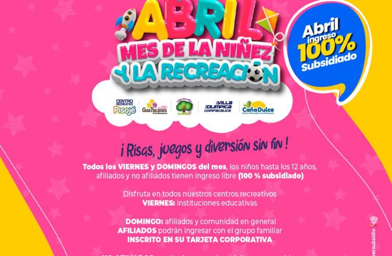 Comfacauca Celebra el Mes de la Niñez con Actividades Gratuitas en Popayán, Puerto Tejada y Santander de Quilichao