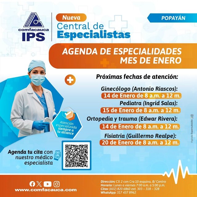 Comfacauca abre agenda en Popayán, Santander y Puerto Tejada