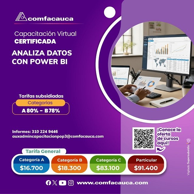 Comfacauca abre convocatoria para cursos virtuales certificados