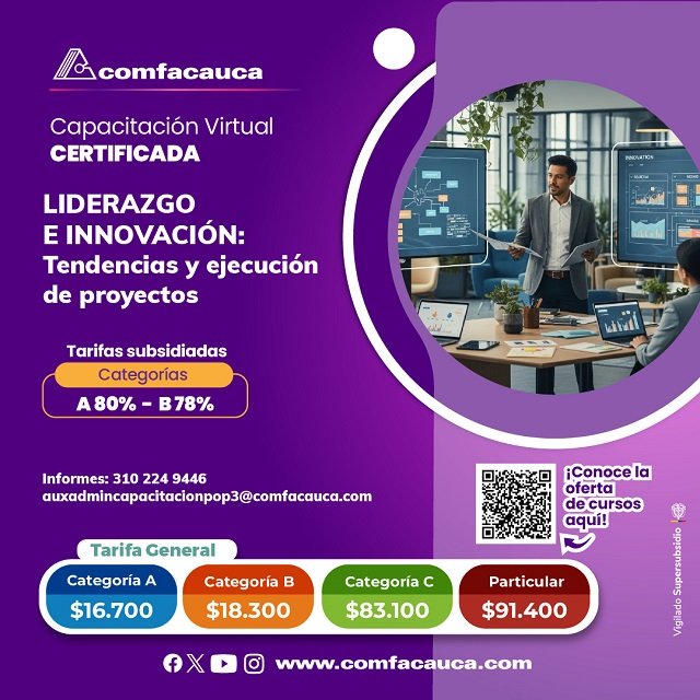 Comfacauca abre convocatoria para cursos virtuales certificados