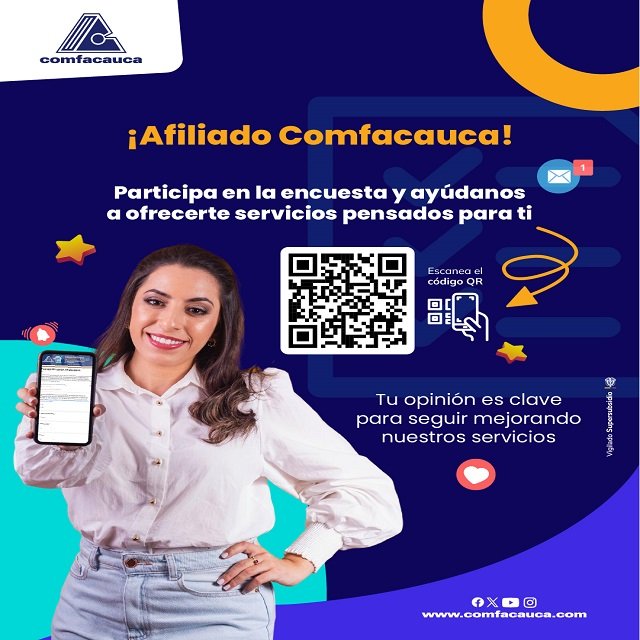 Comfacauca abre encuesta de percepción
