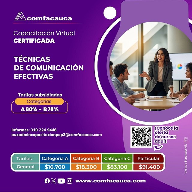 🎓 Comfacauca lanza cursos virtuales con docentes internacionales: Una apuesta por el talento global 36 Comfacauca lanza cursos virtuales con docentes internacionales