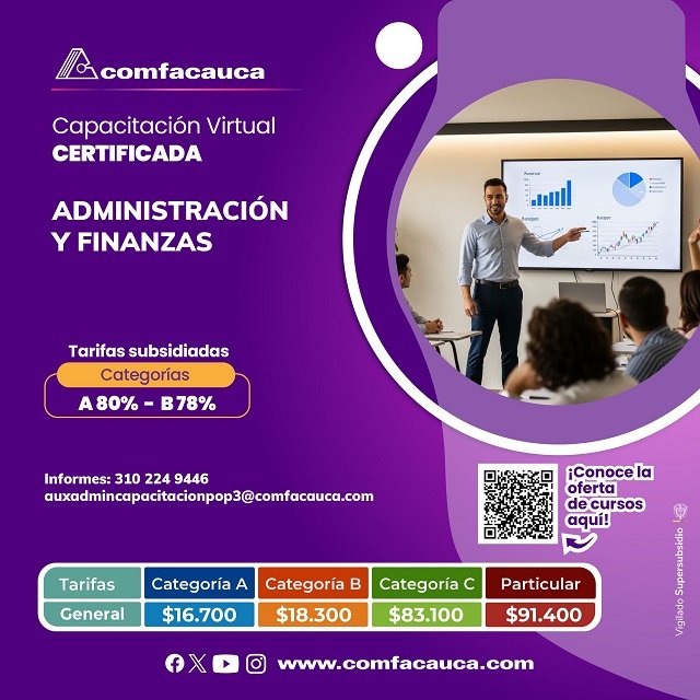 🎓 Comfacauca lanza cursos virtuales con docentes internacionales: Una apuesta por el talento global 34 Comfacauca lanza cursos virtuales con docentes internacionales