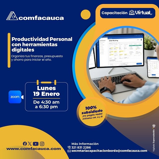 🎓 ¡Capacítate gratis!: Comfacauca lanza oferta de cursos virtuales 100% subsidiados para sus afiliados 30 Comfacauca lanza oferta de cursos virtuales 100% subsidiados para sus afiliados