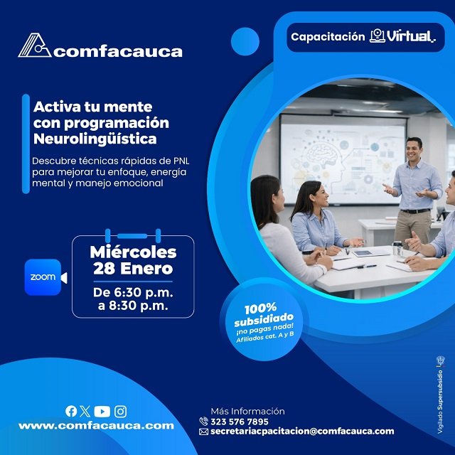 🎓 ¡Capacítate gratis!: Comfacauca lanza oferta de cursos virtuales 100% subsidiados para sus afiliados 33 Comfacauca lanza oferta de cursos virtuales 100% subsidiados para sus afiliados