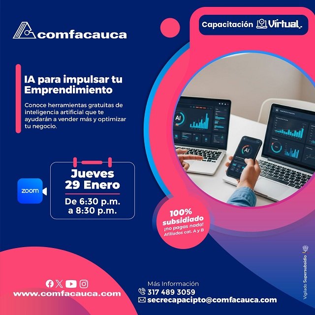 🎓 ¡Capacítate gratis!: Comfacauca lanza oferta de cursos virtuales 100% subsidiados para sus afiliados 35 Comfacauca lanza oferta de cursos virtuales 100% subsidiados para sus afiliados