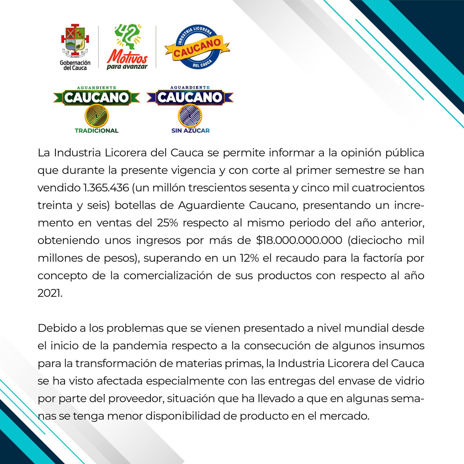Comunicado Industria Licorera del Cauca1