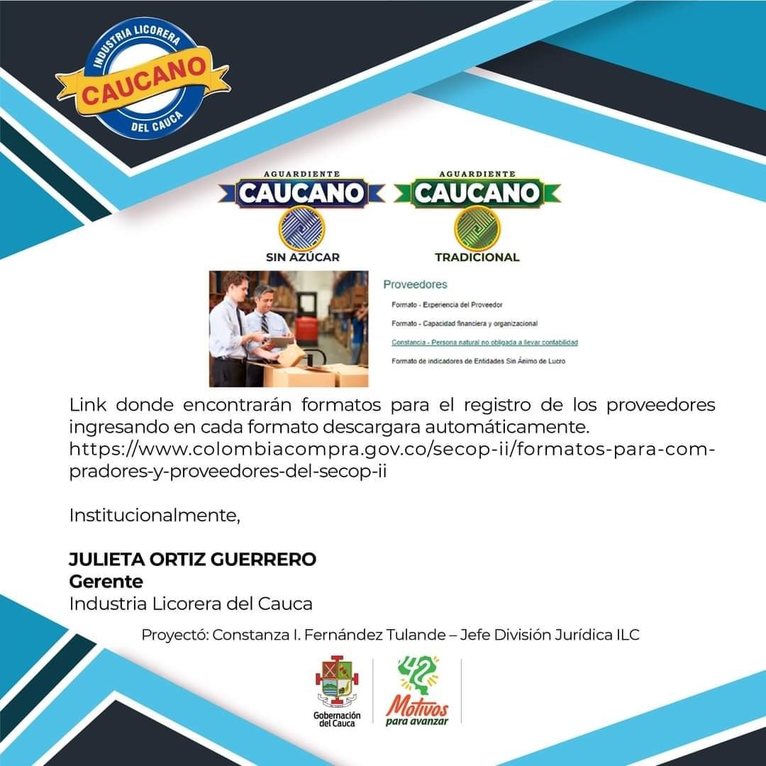 La Industria Licorera del Cauca Informa a la opinión pública... 30 Comunicado- Industria Licorera del Cauca2