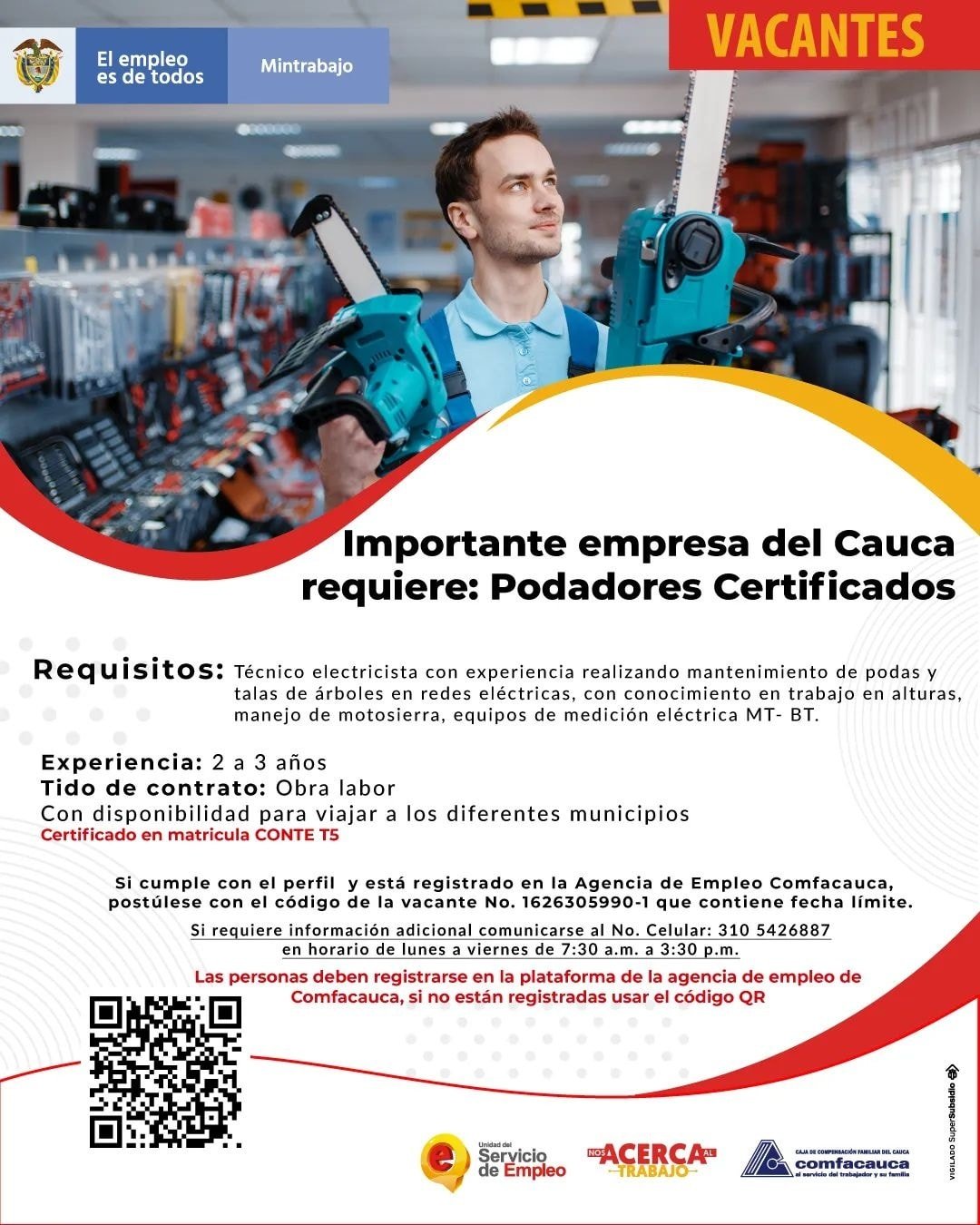 Conoce las vacantes de empleo disponibles en el departamento