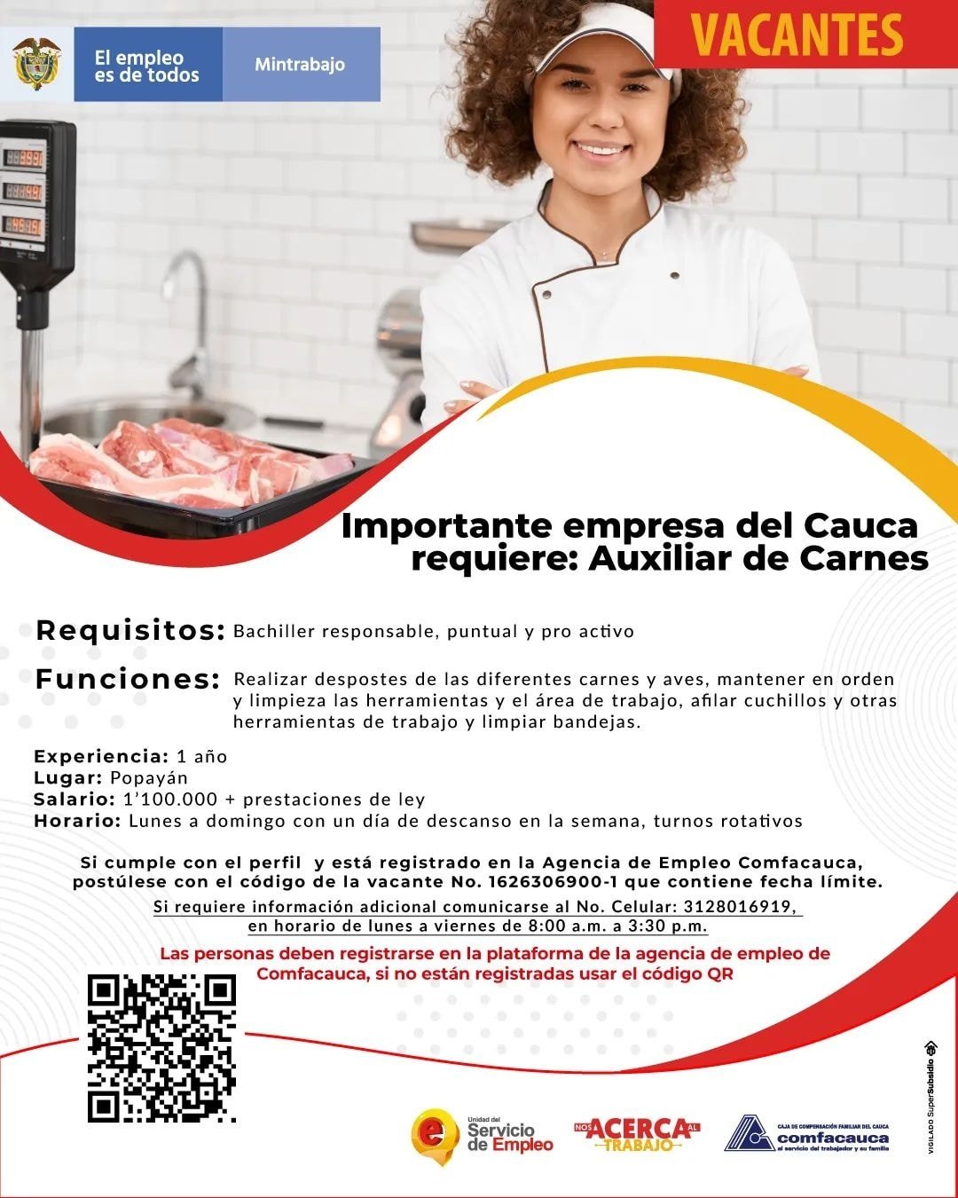 Conoce las vacantes de empleo disponibles en el departamento6