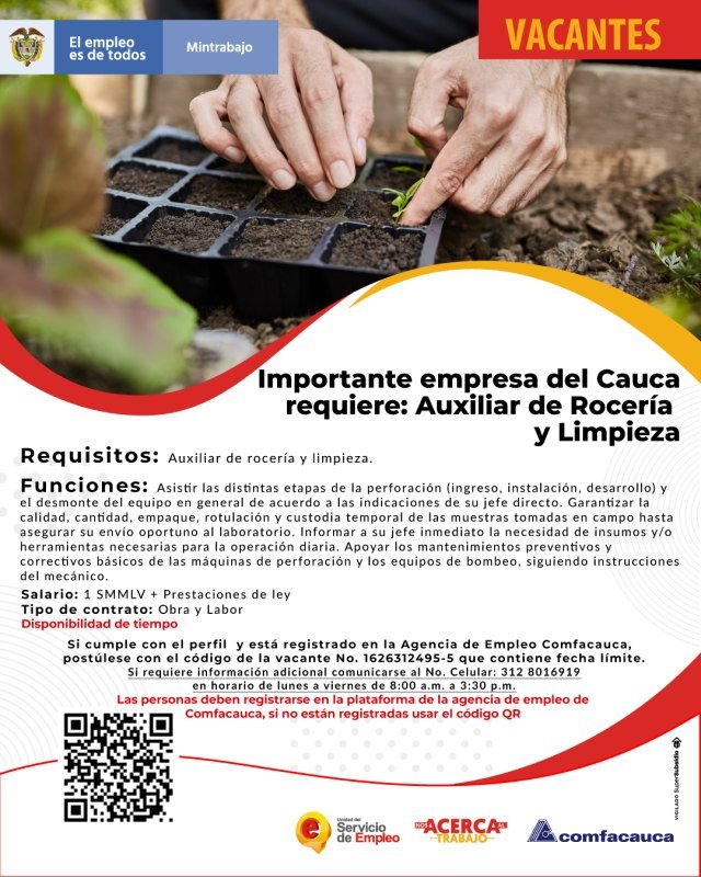 Conoce las vacantes de empleo que tenemos en todo el departamento4