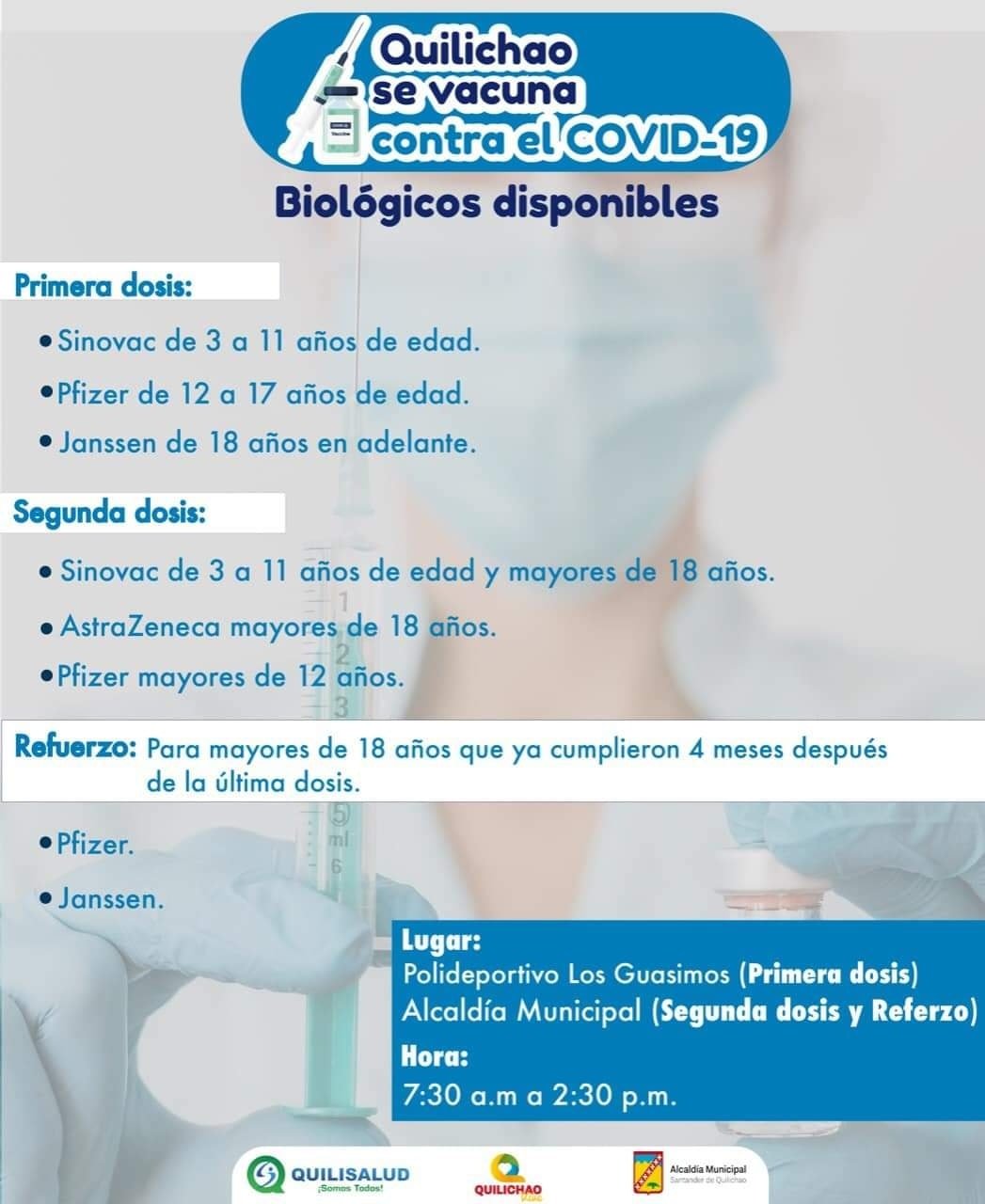 Conoce los biológicos disponibles para vacunación contra el COVID-19