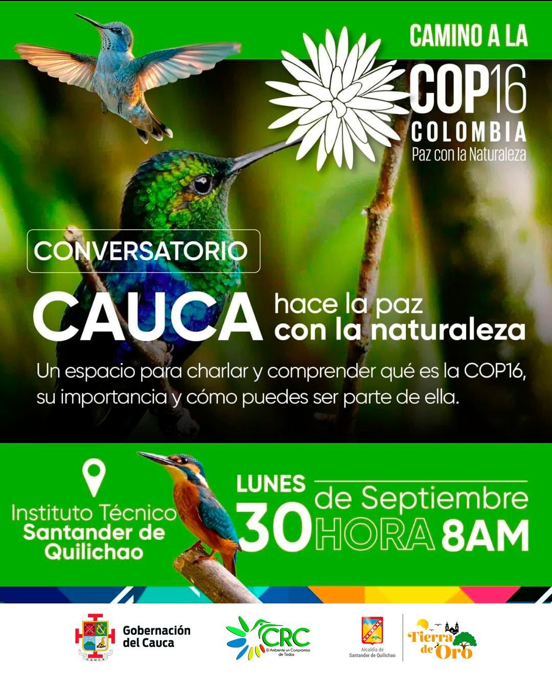 Conversatorio especial para conocer más sobre la COP16 - Alcaldía Municipal Santander de Quilichao