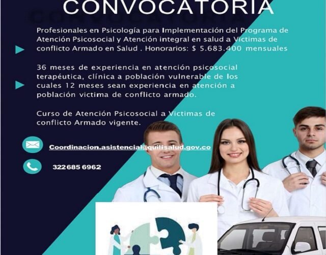 📢 Convocatoria Quilisalud: Abren Oportunidad para Psicólogos en Programa PAPSIVI (Víctimas del Conflicto)