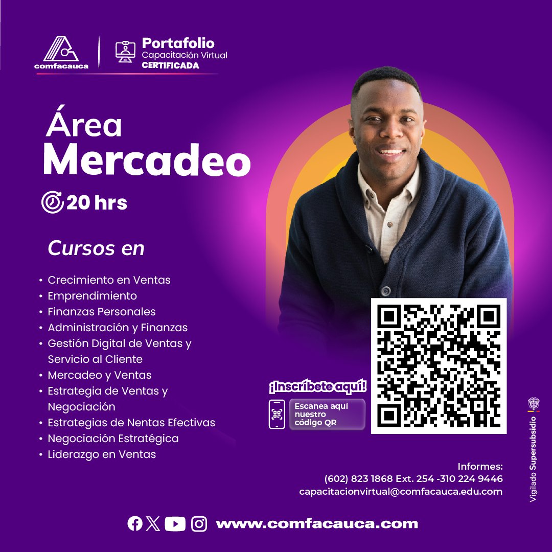 Cursos Virtuales Certificados Aprende a tu Ritmo y Horario - Comfacauca