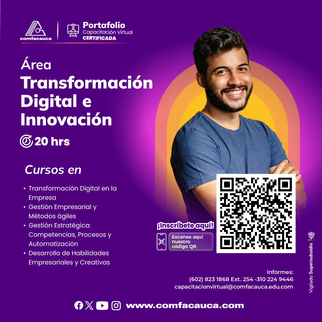 Cursos Virtuales Certificados Aprende a tu Ritmo y Horario - Comfacauca