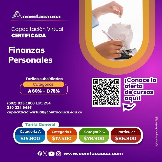Cursos virtuales Comfacauca - Finanzas personales