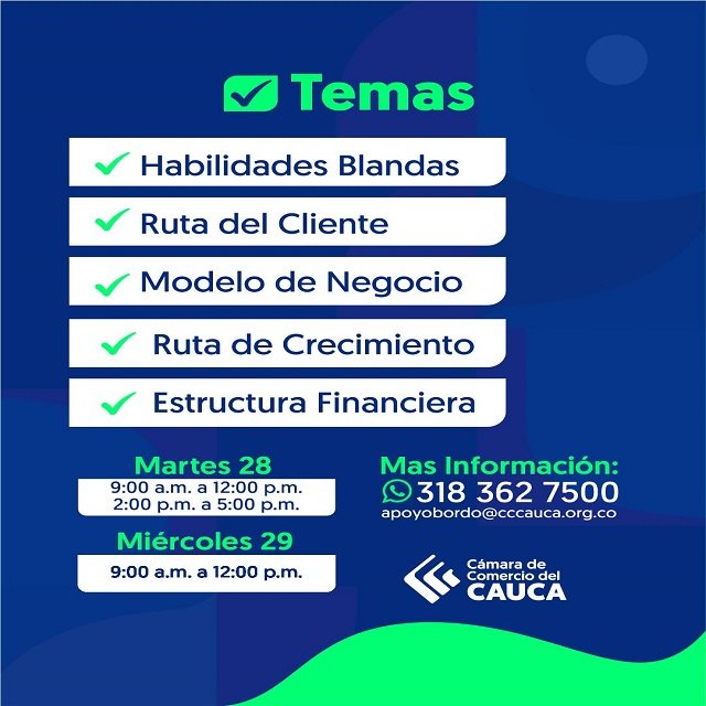 Desarrollo Empresarial - Cámara de Comercio del Cauca Lanza Ruta de Fortalecimiento para Negocios en el Sur del Cauca