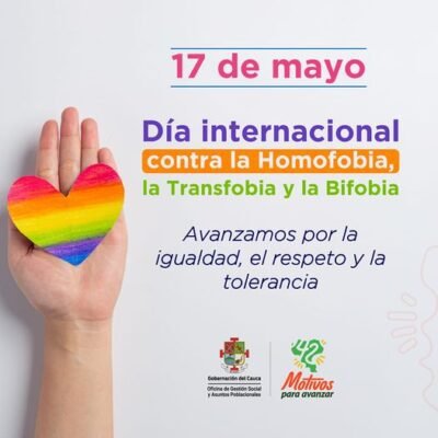 Día Internacional contra la Homofobia, la Transfobia y la Bifobia