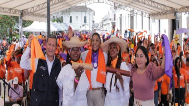 El Cauca se vistio de naranja para Conmemorar el Dia Internacional de la Eliminacion de la Violencia Contra las Mujeres