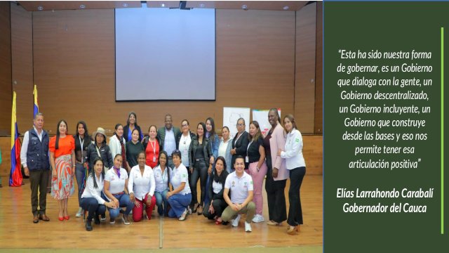 El Gobierno Departamental avanza con espacios de participación de las mujeres caucanas