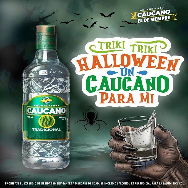 El Verdadero Hechizo - Aguardiente Caucano, El de Siempre, Protagoniza las Celebraciones de Halloween