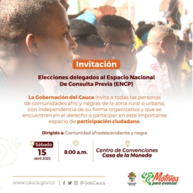 Elección de nuevos integrantes al Espacio Nacional de Consulta Previa