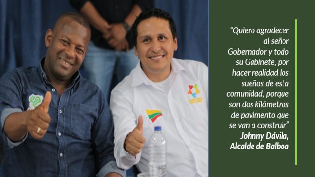 En Balboa historica inversion en vias y gas domiciliario gracias al Gobierno Departamental 1