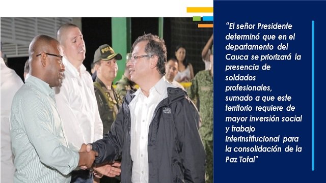 En Consejo de Seguridad en el municipio de Buenos Aires se propuso mayor inversion social para el Cauca