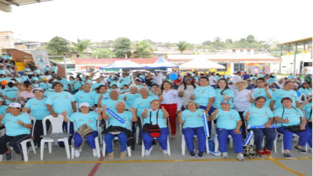En Timbio mas de 800 asistentes participaron en el Encuentro Departamental del Adulto Mayor 2023