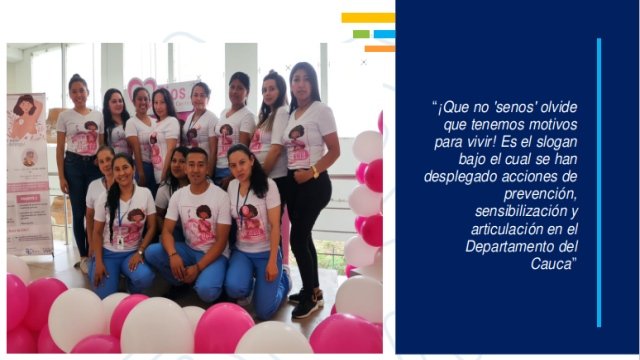 En defensa de la vida Gobernacion del Cauca avanza en la deteccion y prevencion del cancer de mama