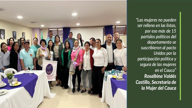 En el Cauca se promueve el diálogo, la equidad y la participación política de las mujeres