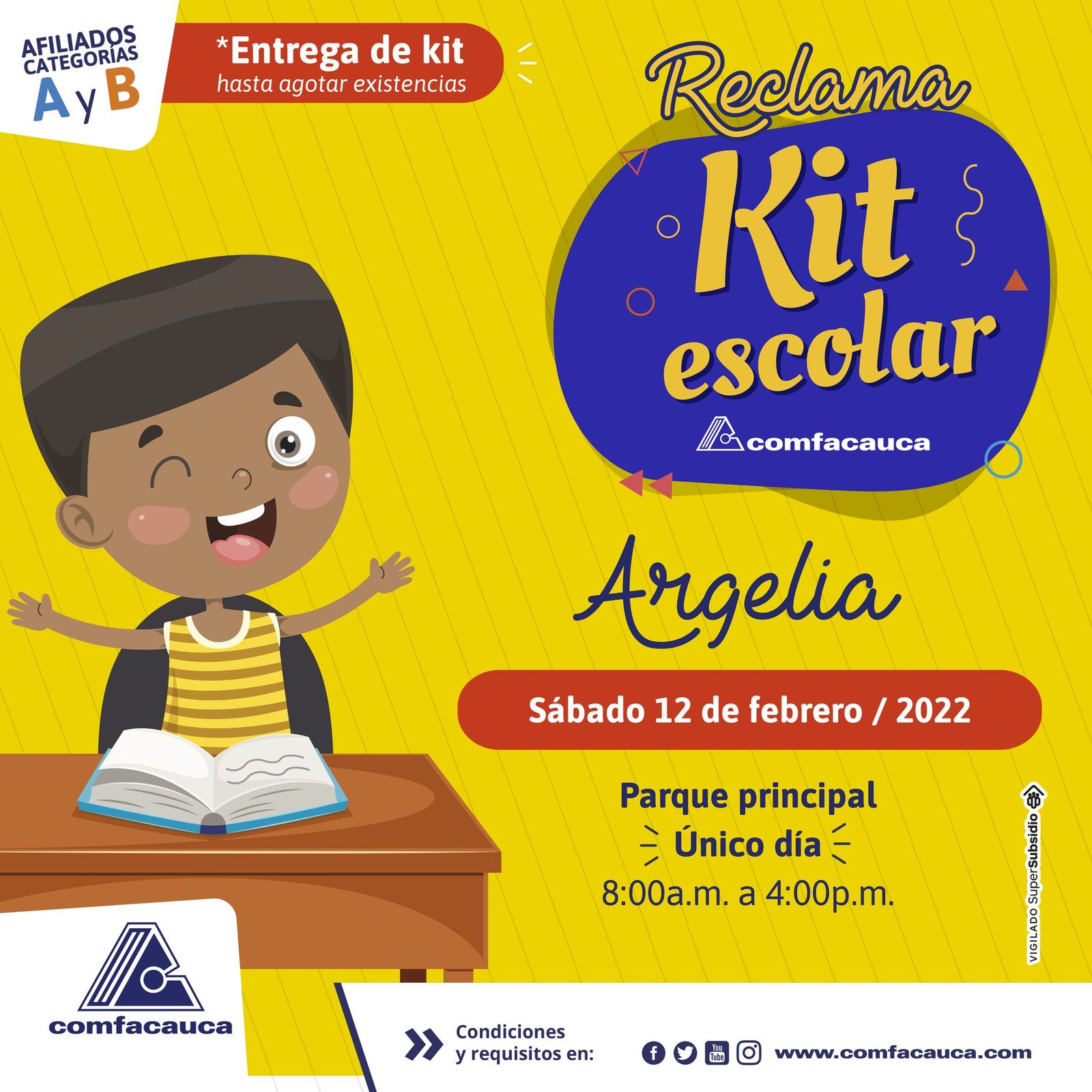 Entrega de KITS ESCOLARES - Comfacauca2