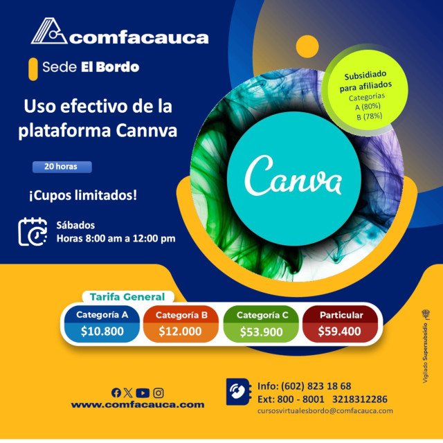 Es momento de crecer y aprender nuevas habilidades con nuestros cursos en Bordo Cauca - Comfacauca