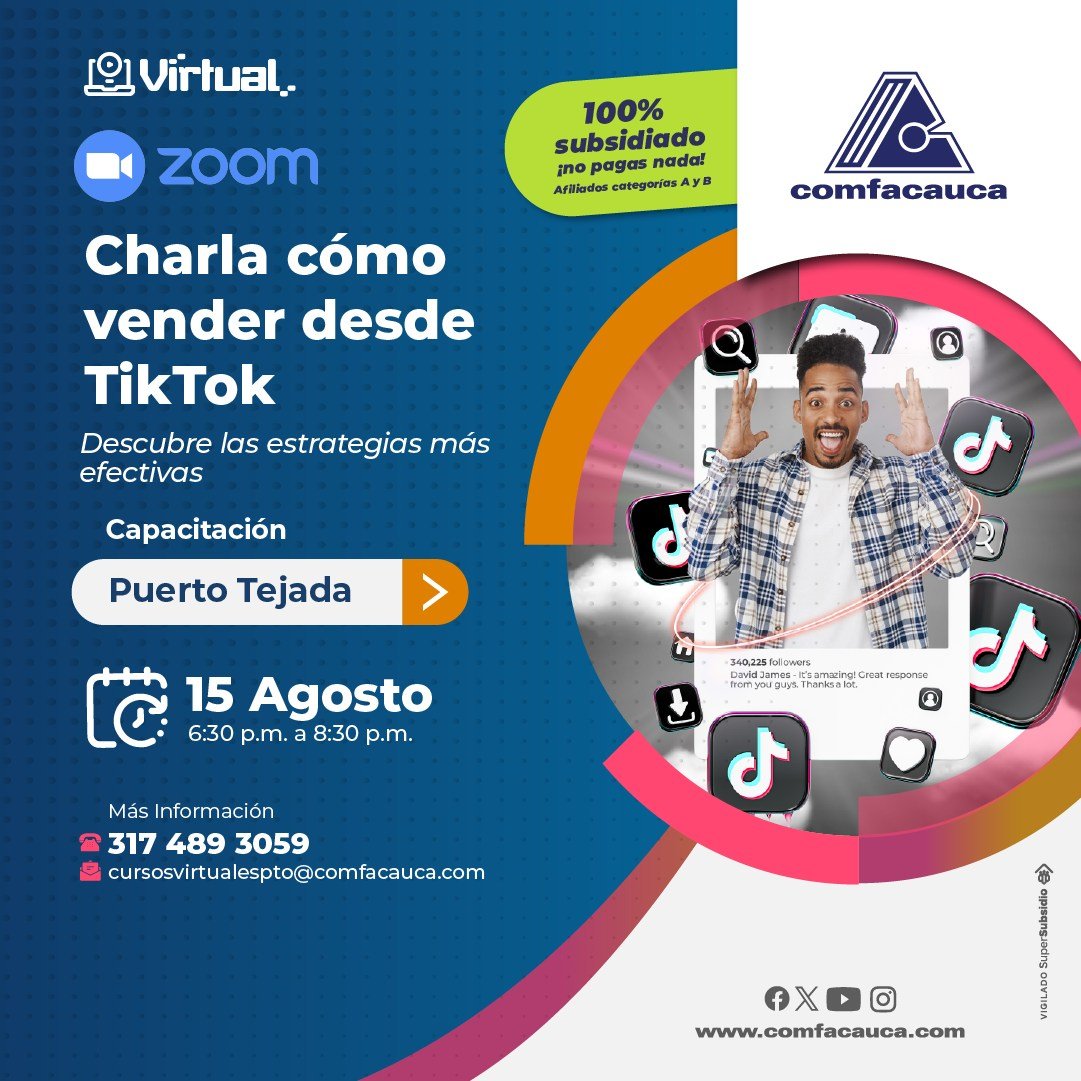 Explora los cursos virtuales y subsidiados de agosto - Comfacauca