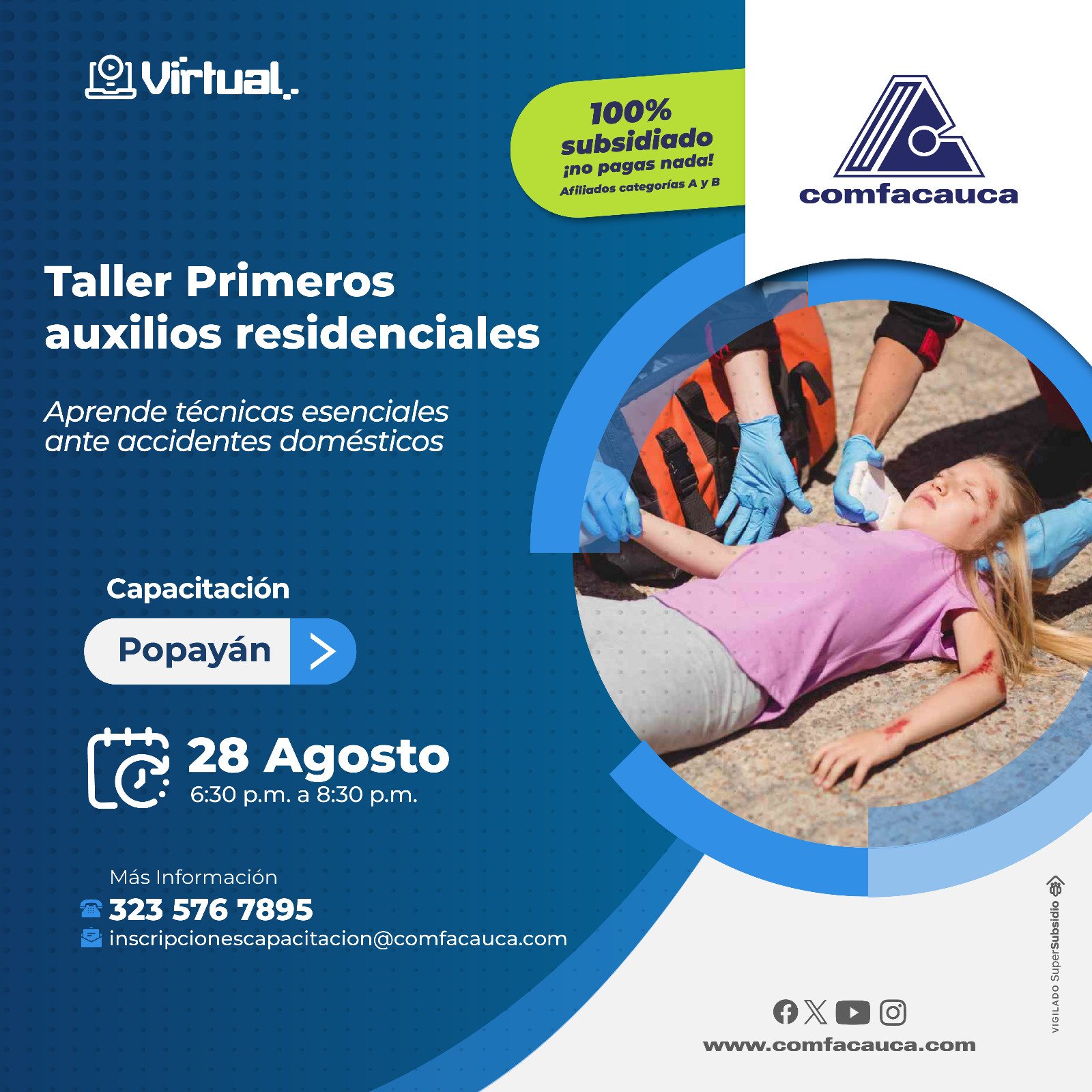 Explora los cursos virtuales y subsidiados de agosto - Comfacauca