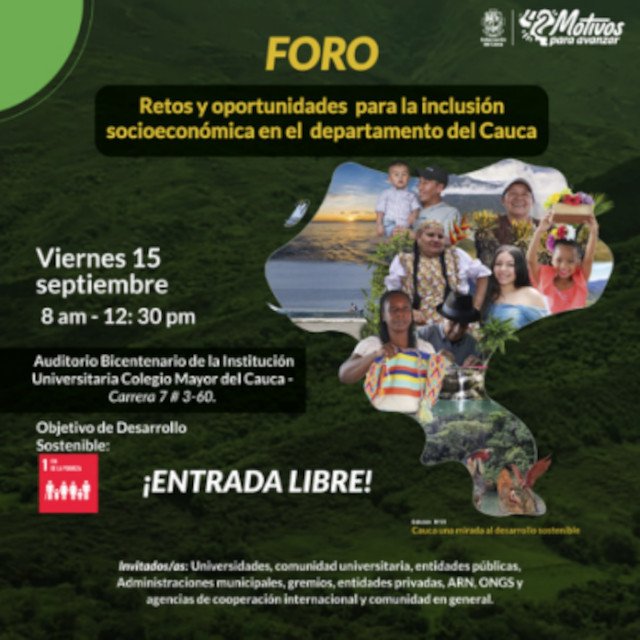 Foro Retos y Oportunidades para la Inclusión Socioeconomica