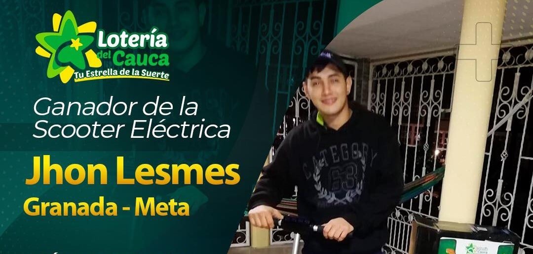 Jhon Lesmes ganador de la scooter eléctrica del sorteo express