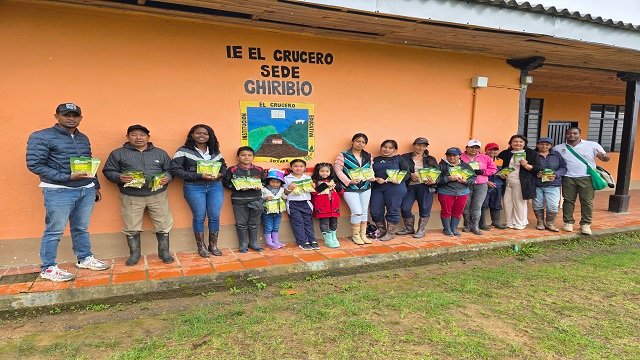 Gobernación del Cauca fortalece la reforestación y huertas escolares en Sotará