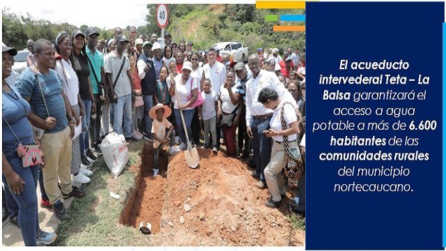 Gobernacion del Cauca inicia construccion del acueducto
