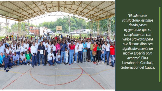 Gobernador del Cauca anuncia avances en salud y gas domiciliario en el municipio de Buenos Aires