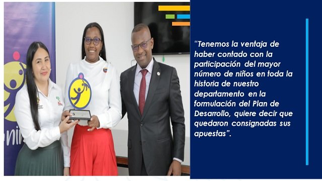 Gobernador del Cauca recibe premio en reconocimiento a su labor con los ninos ninas y adolescentes en el departamento