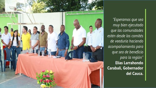 Gobierno Departamental dignifica la vida de los habitantes de tres municipios del sur del Cauca 1