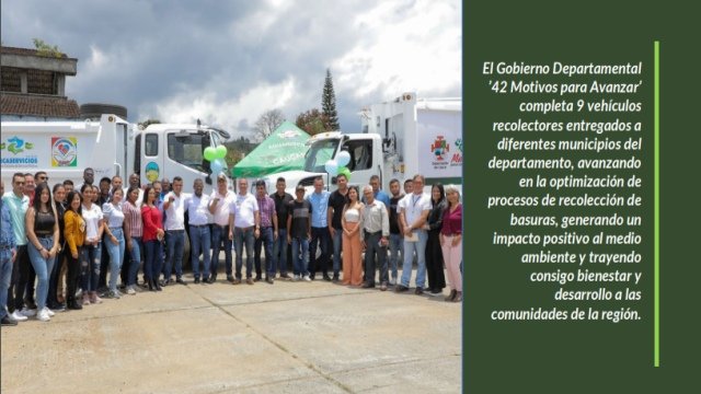 Gobierno Departamental entrego dos carros recolectores a municipios del sur del Cauca