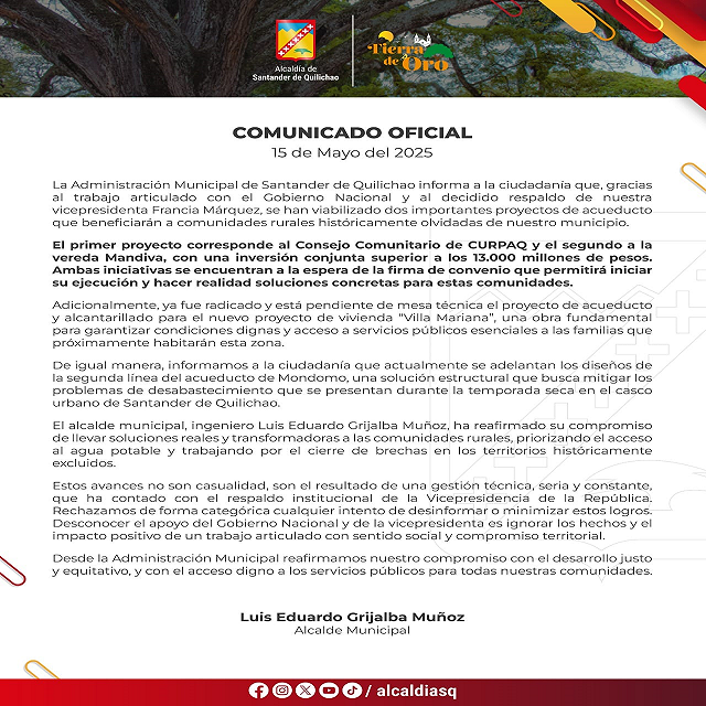 Grandes avances en los acueductos rurales gracias al trabajo articulado con el Gobierno Nacional